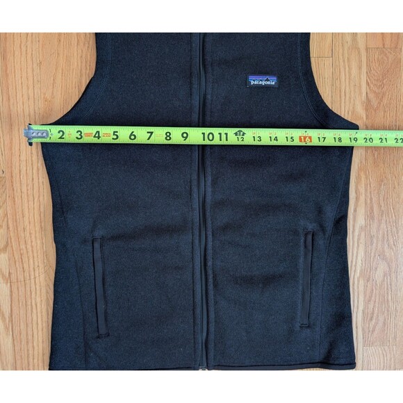 NWT Patagonia Black Vest Women MEDIUM Better Sweater Fleece Full Zip 25887 - Picture 8 of 9